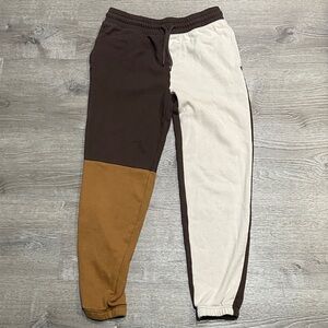Wonder Nation Kids Brown, Cream, and Tan Jogger Pants